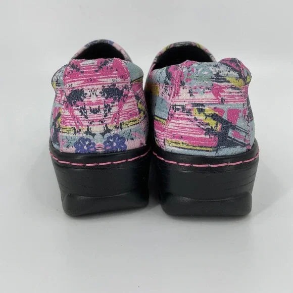 KLOGS Naples Comfort Clog Work Mule Leather Miami Vice Pink Women's Size 11 - Picture 4 of 12